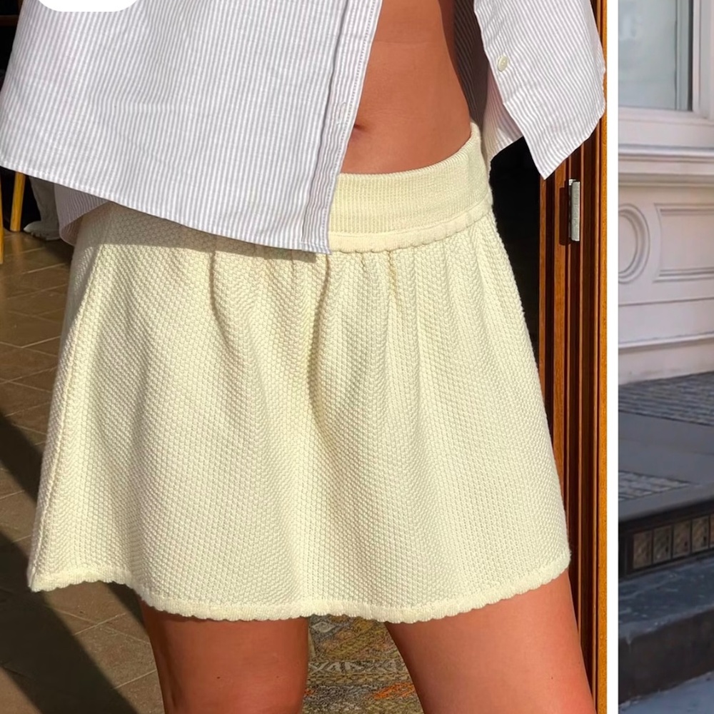 Djerf Avenue Amorini Skirt Cream, M